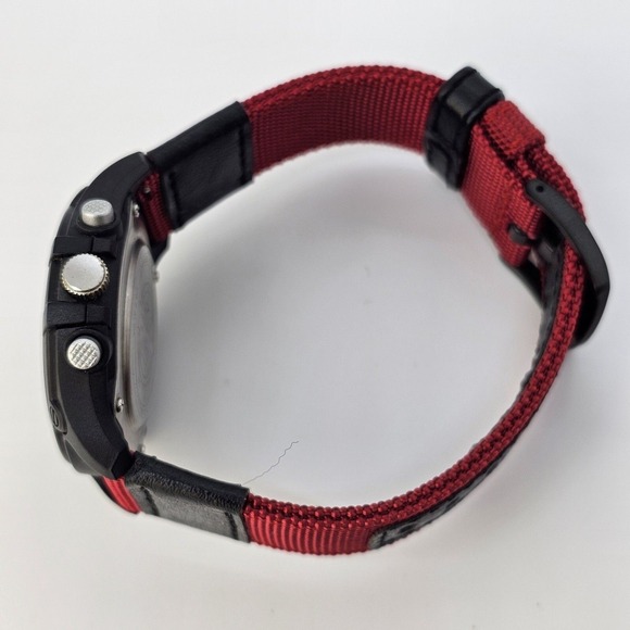 Timex Expedition Analog Digital Men's Watch 40MM NEW Red Nylon Bands NEW Battery - Picture 15 of 16